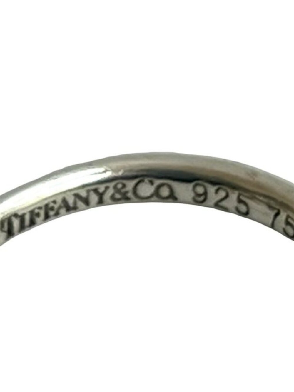 Tiffany & Co Hook Eye Love Knot 18K Gold Ring Silver - Picture 4 of 8